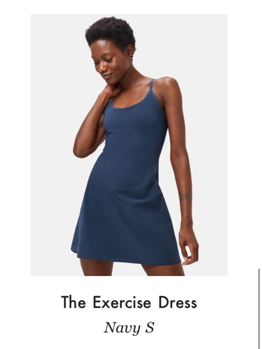 Outdoor Voices Black Exercise Dress